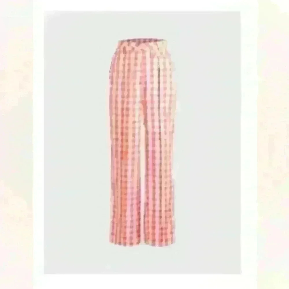 Call Me Lipa Check Straight Leg Trousers by Cider size med/8